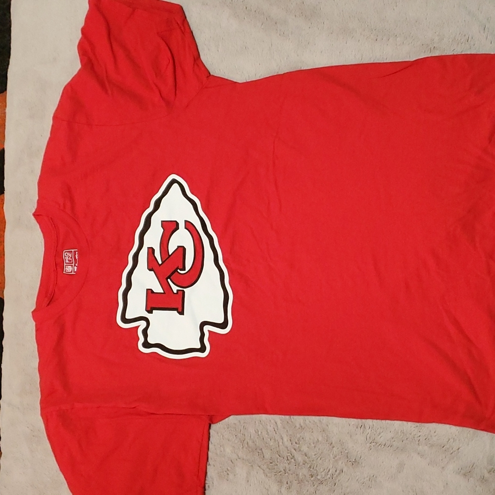 Kansas City Chiefs fanatics pro line large men's shrt sleeve shirt